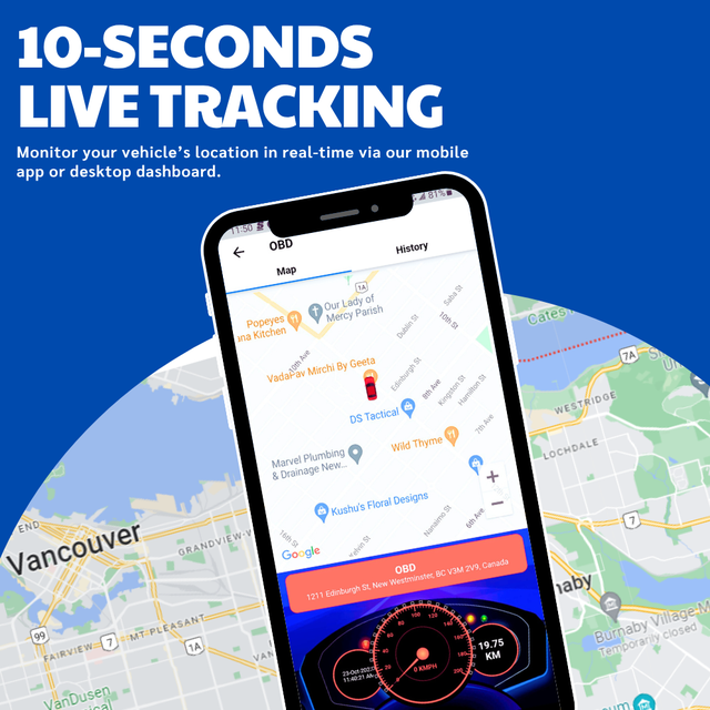 OBD2 GPS Tracker for Car – 1 Month Free, 10s Live Updates - Photo 5