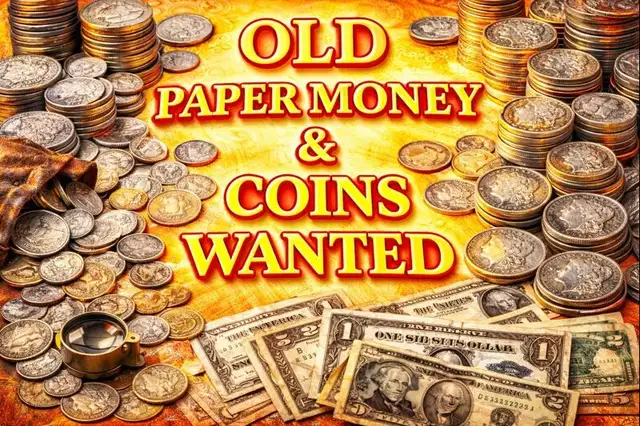 Wanted old paper money &  coin collections