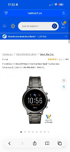 Fossil Gen 5 Carlyle HR Mens Watch