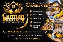 Home Cleaning & Yard Cleanup – Carman/Winkler/Morden• Garage, Ya