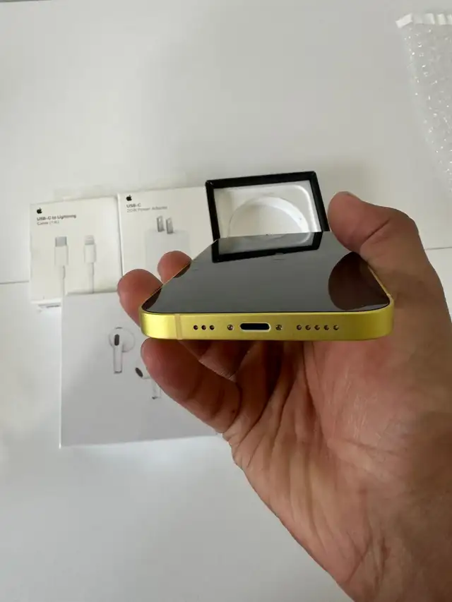 iPhone 14 128gb Yellow Accessories Pkg/Delivery - Photo 7