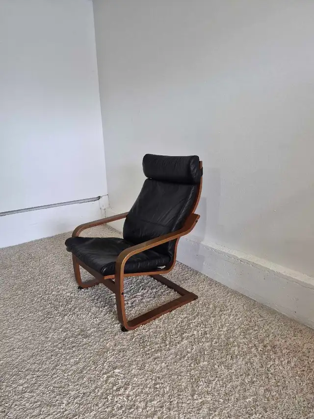 FREE DELIVERY Ikea Poang Leather Rocking Armchair / Single Sofa - Photo 5