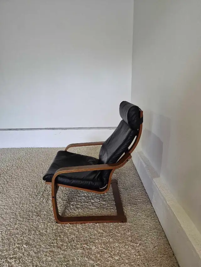 FREE DELIVERY Ikea Poang Leather Rocking Armchair / Single Sofa - Photo 6