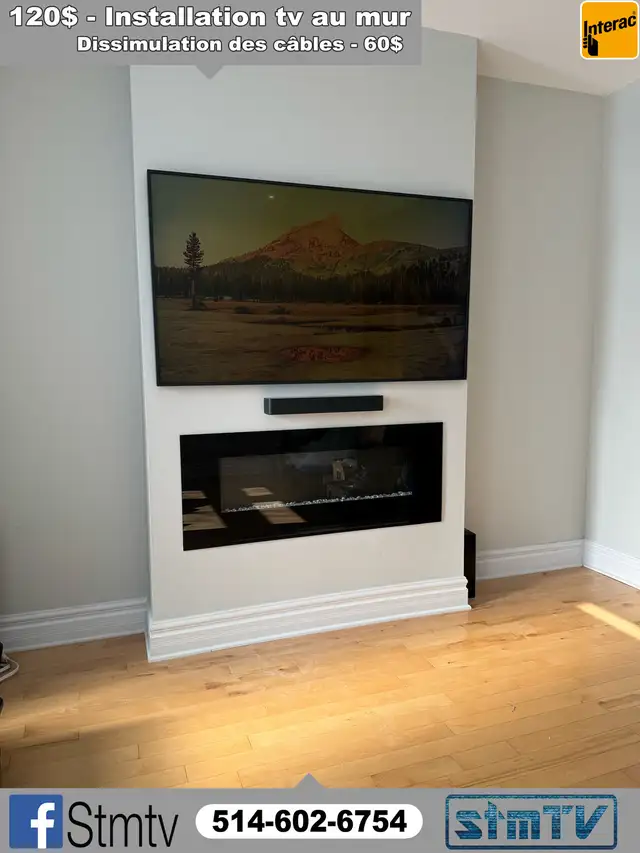 SUPPORT MURAL TV TÉLÉVISION MURALE INSTALLATION TV AU MUR - Photo 8