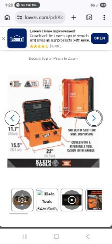 Klein Tools Packout Tool Box MODbox Medium Toolbox Hand Held - Photo 2