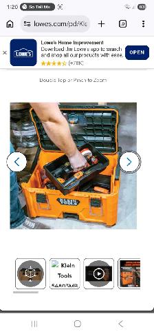 Klein Tools Packout Tool Box MODbox Medium Toolbox Hand Held - Photo 3