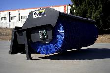 Heavy Duty 72" Skid Steer Broom – Ideal for Parking Lots & Roads