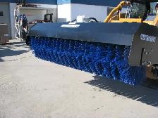 Durable 72" Angle Skid Steer Broom – Industrial Grade & Reliable
