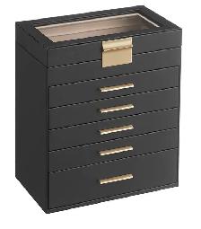 SONGMICS 6-Layer Jewelry Box