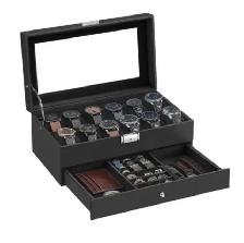 12-Slot Watch Box Organizer