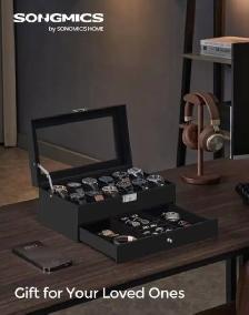 12-Slot Watch Box Organizer - Photo 5