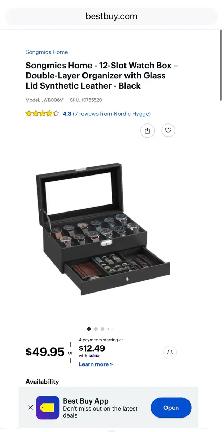 12-Slot Watch Box Organizer - Photo 8