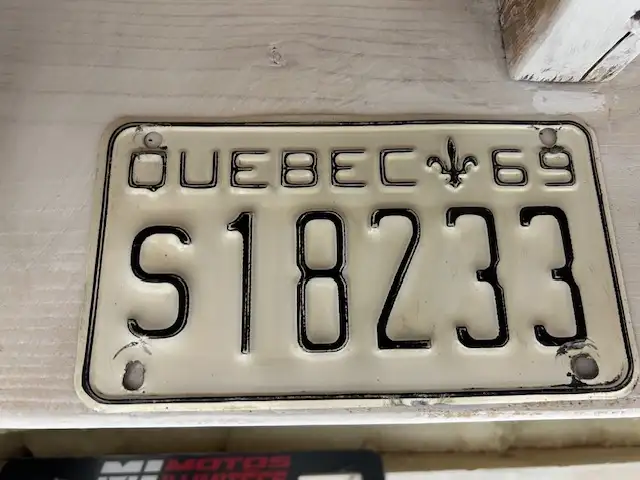plaque motoneige québec 1969