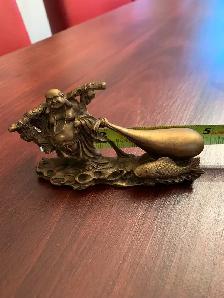 Laughing Buddha w/ Money Bag & Fish - Photo 3