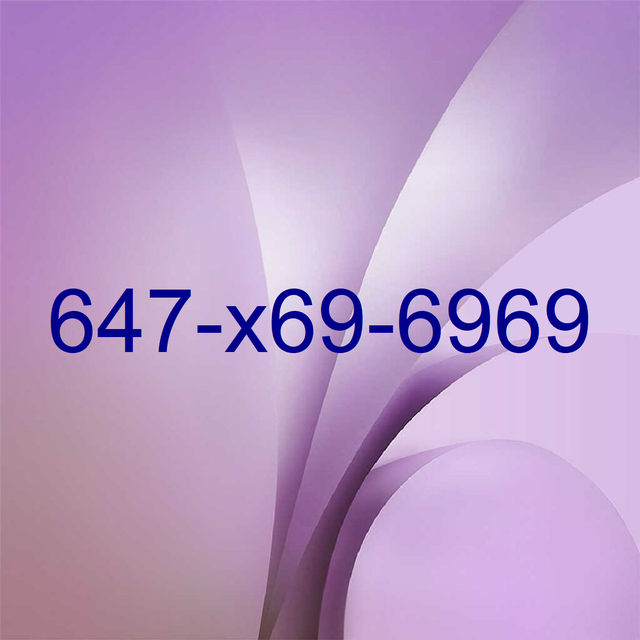 For Sale Vip 647-x69-6969 Phone number