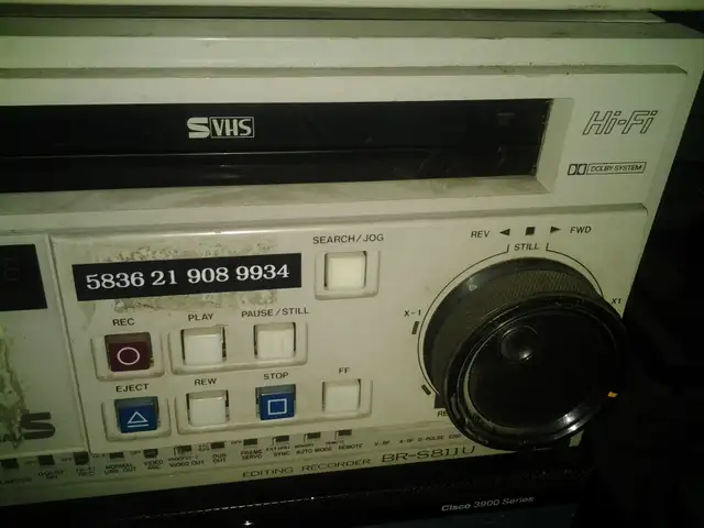 JVC BR-S811U Editing Recorder Professional svhs deck huge pro vi - Photo 4