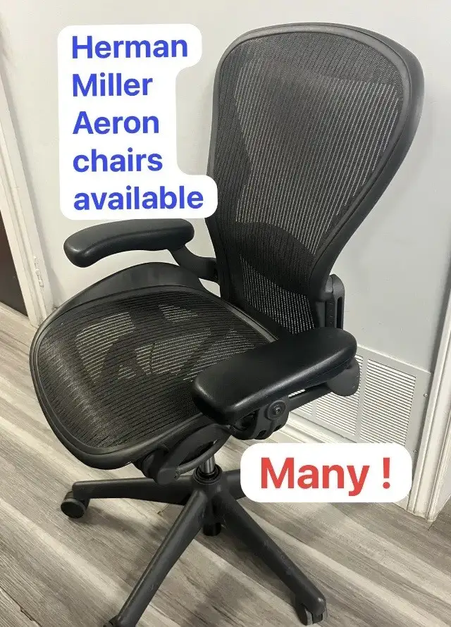 Herman Miller Aeron chairs available