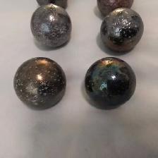 6 vintage Large 1960's BLACK SPECKLED marbles ($10 Lot price) - Photo 4