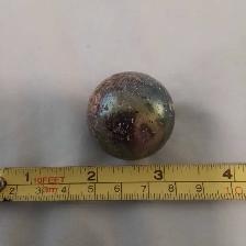6 vintage Large 1960's BLACK SPECKLED marbles ($10 Lot price) - Photo 5