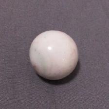 vintage 1960's White SWIRL MARBLE (large one inch) - Photo 5