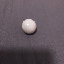 vintage 1960's White SWIRL MARBLE (large one inch) - Photo 6