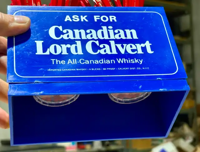 Vintage "Canadian Lord Calvert" Whisky Bar Display (Stir Sticks) - Photo 4