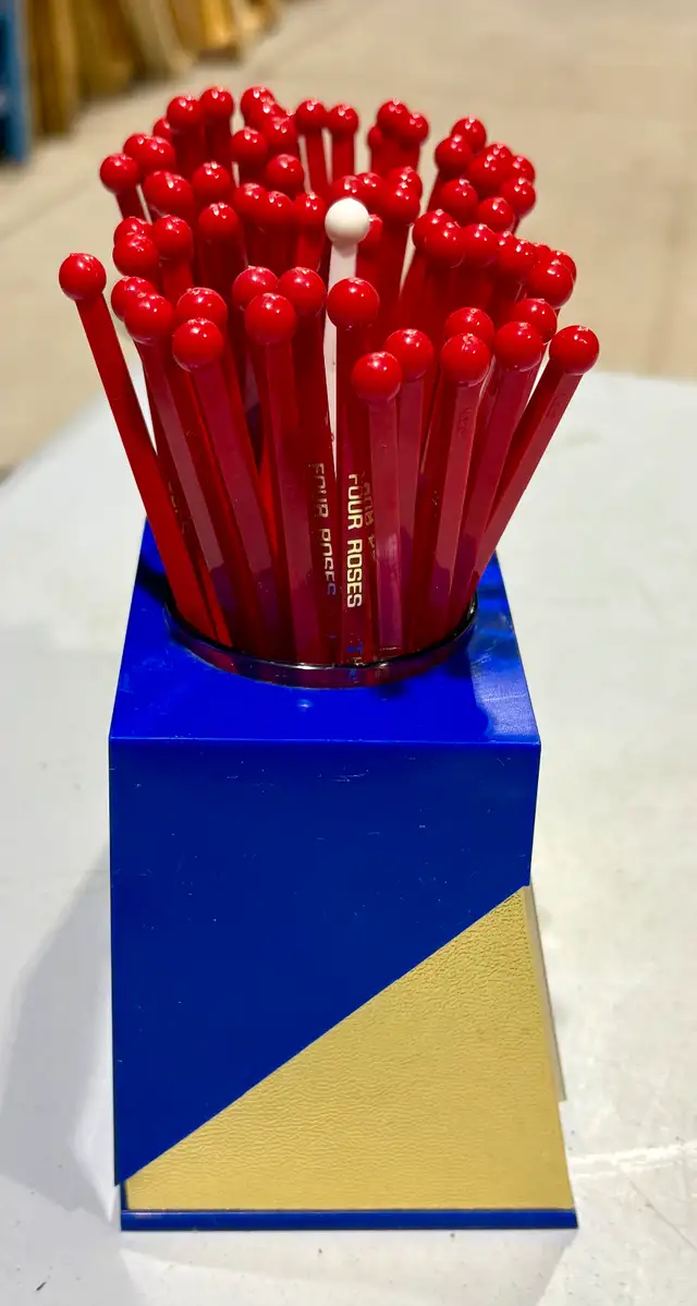 Vintage "Canadian Lord Calvert" Whisky Bar Display (Stir Sticks) - Photo 5