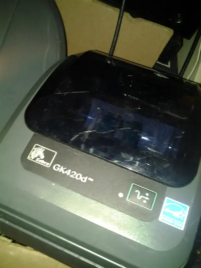 Zebra GX420d Thermal Label Printer USB/Serial/Ethernet 200 zebra