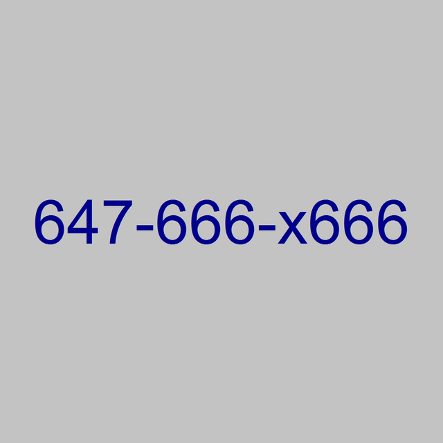 Prestige Easy 666666 Toronto 416 647 Easy Memorable Numbers