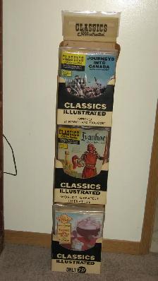 1960's   CLASSICS ILLUSTRATED  ORIGINAL COMIC BOOK RACK