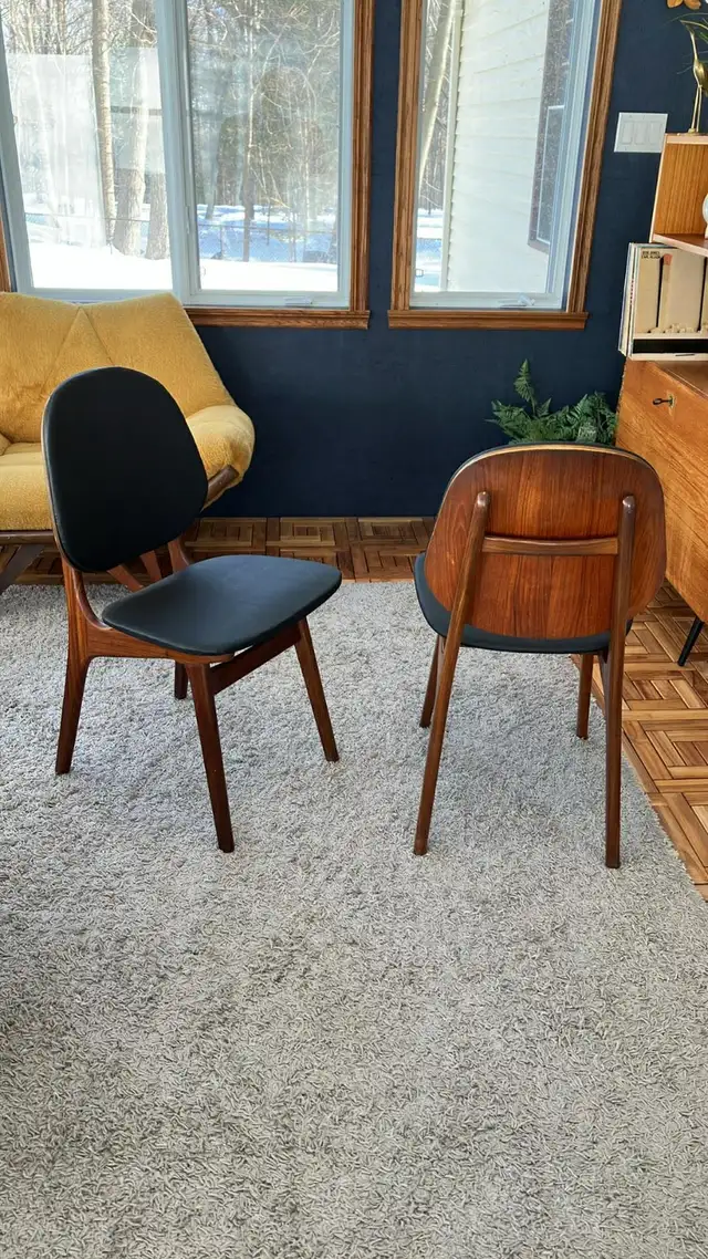 Mid century. TEAK TECK. Chaises Arne Hovmand Olsen chairs for di - Photo 9