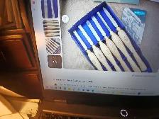 6 CISEAUX MARPLES  EN GLAND POUR TOUR A BOIS