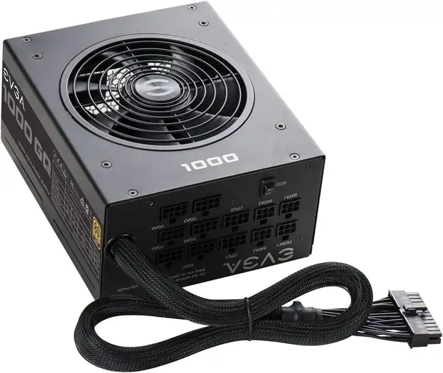 Bloc d'alimentation EVGA 1000 GQ 80  Gold 1000 Watt testé bon