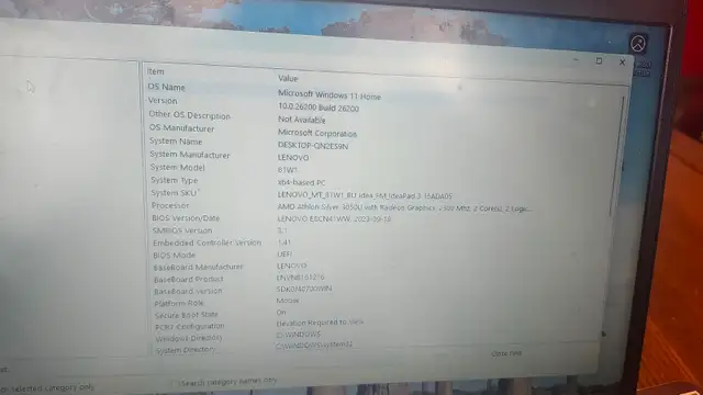 Lenovo laptop (2021)