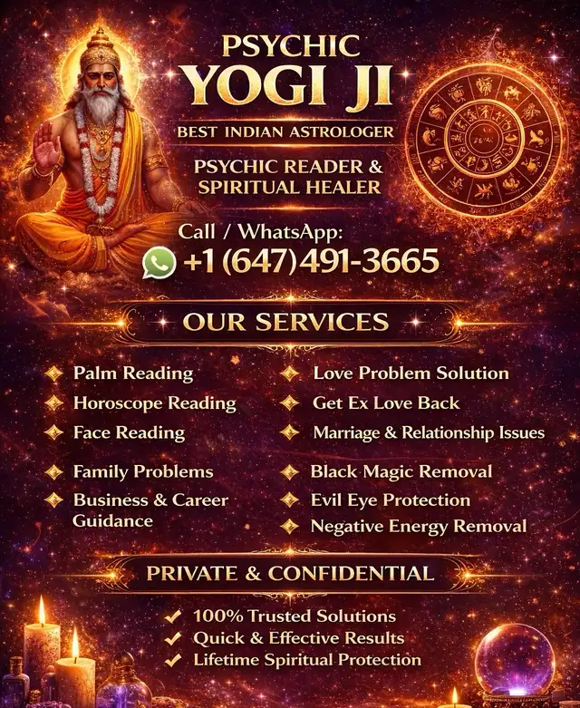 Best Astrologer & Psychic Yogi In Mississauga Call 647-491-3665