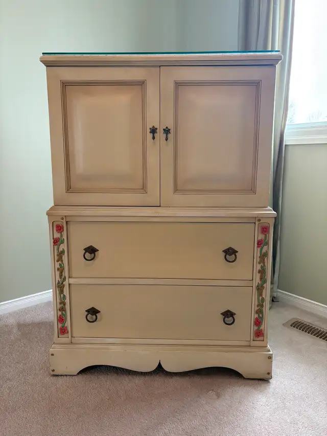 Solid Wood Tall Boy Dresser