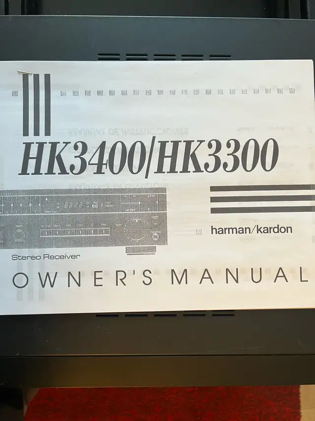 receiver harman kardon  HK3300 very good condition for sa