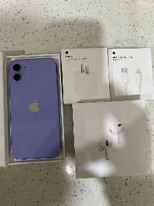 IPHONE 12 256GB Purple AIRPODS/CHARGER SET/DELIVERY