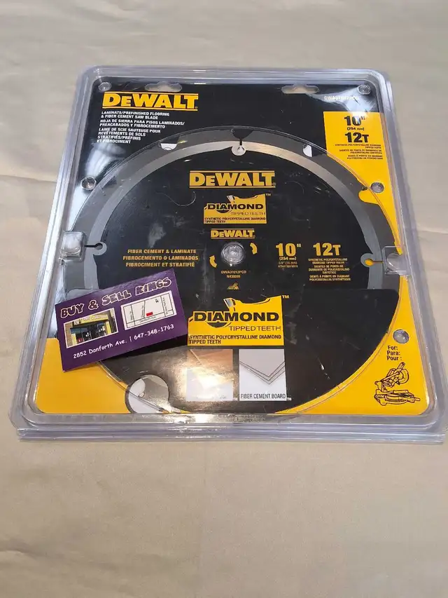 Dewalt DWA31012PCD 10' Diamond tipped Saw Blade NEW