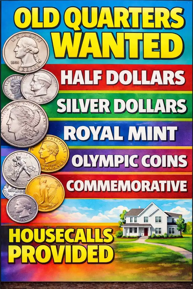Wanted silver coin collections— text