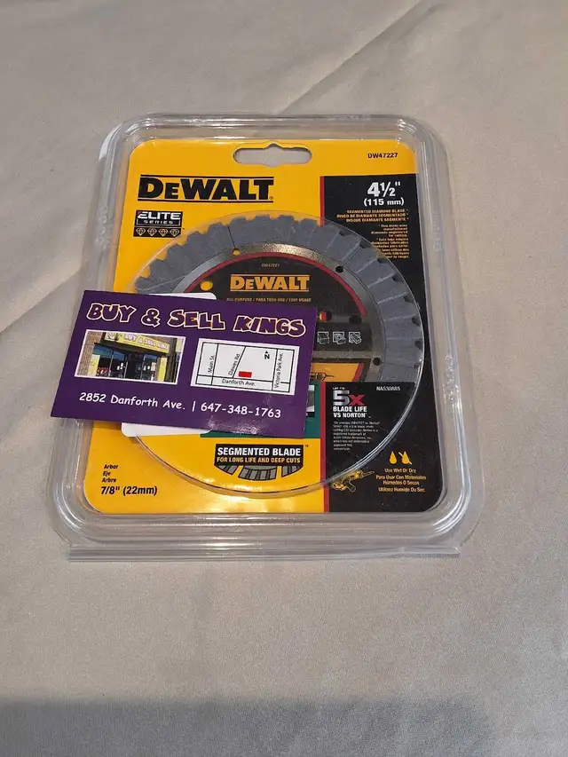 Dewalt DW47227 4 1/2' Stone Grinder Blade NEW