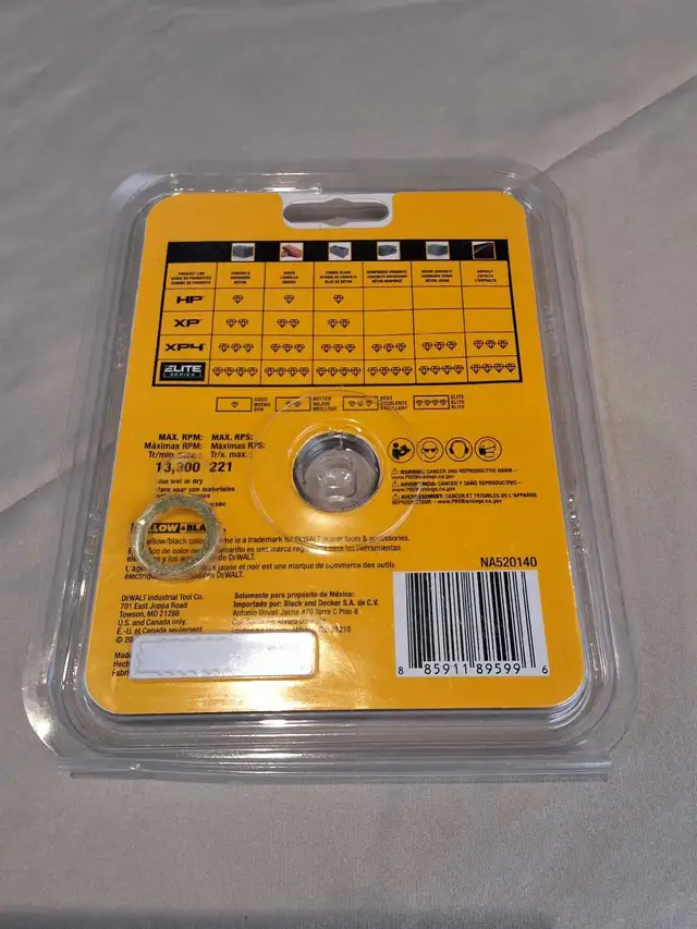 Dewalt DW47227 4 1/2' Stone Grinder Blade NEW - Photo 2