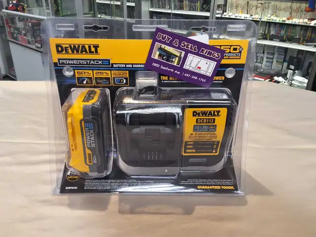 Dewalt DCBP034C Power Stack Battery & Charger NEW