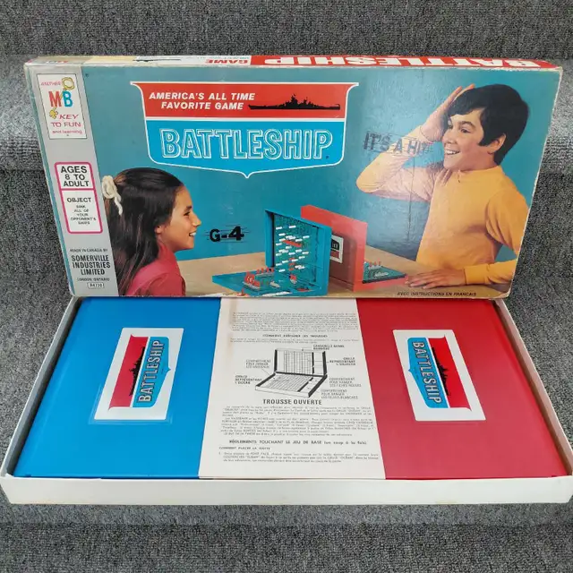 Jeu Battleship vintage années 1971