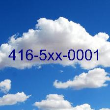 easy to remember 647-44x-4000 416 number for sale