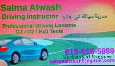 Female Driving Instructor Ottawa-Driving lessons- Driving School