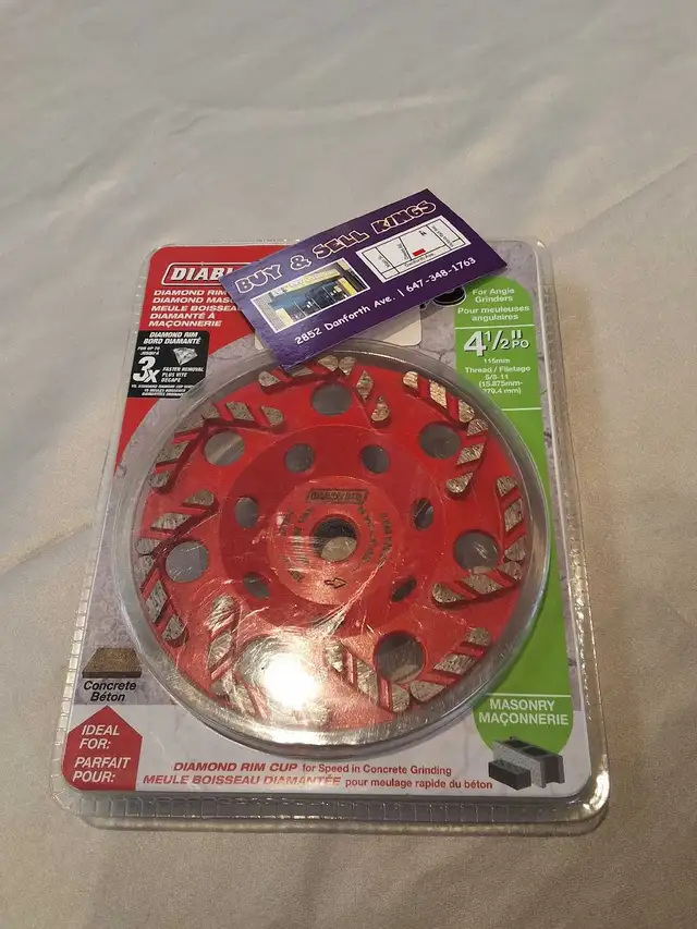 Diablo DMACW0450 4 1/2' Diamond Rim Cup NEW