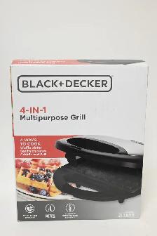 Black & Decker 4-in-1 Grill Waffle Griddle Brand New In Box
