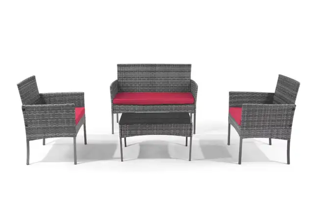 Brand New Simple & Elegant 4pcs Patio Furniture Set Selling $199 - Photo 4