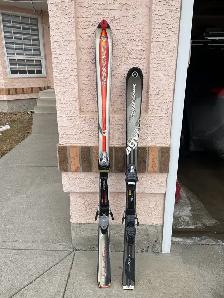 Skis 170,146cm Boots 26.5 and 28.5
